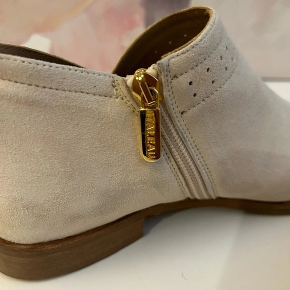 ! Italeau cream  suede booties size 7 - Picture 7 of 7